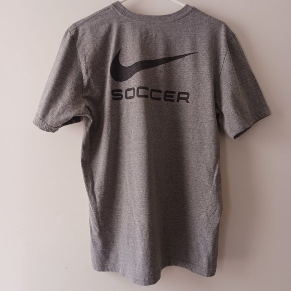 T Shirt Soccer Camp Academies Adult Size L Large Nike Gray Regular Fit - Picture 3 of 7